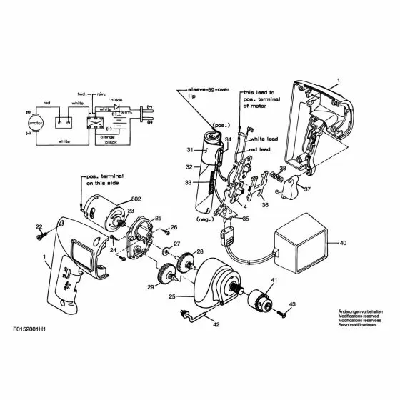 Skil 2001 Spare Parts List Type: F 015 200 1H1 0V ---