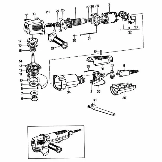 Black & Decker DN11 Spare Parts List Type: 1
