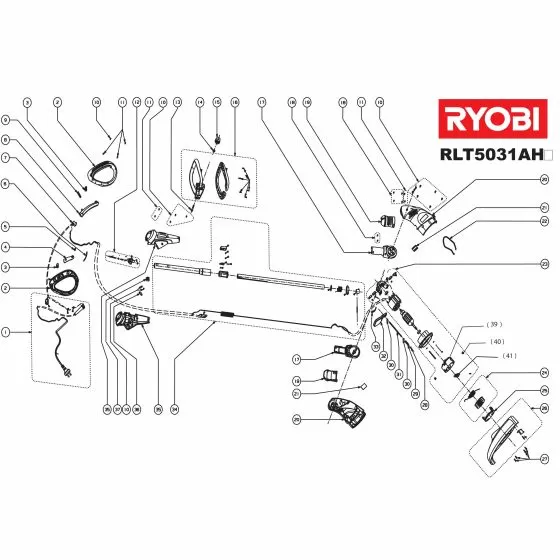 Ryobi ELT4235 FIX BOARD ELT3725/4235 8053800002 Spare Part