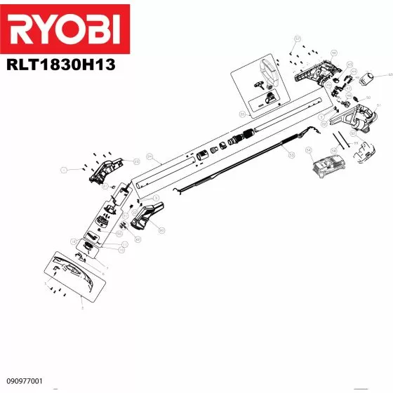 Ryobi RLT1830H13 CLAMP 5131035569 Spare Part Type: 5133002102