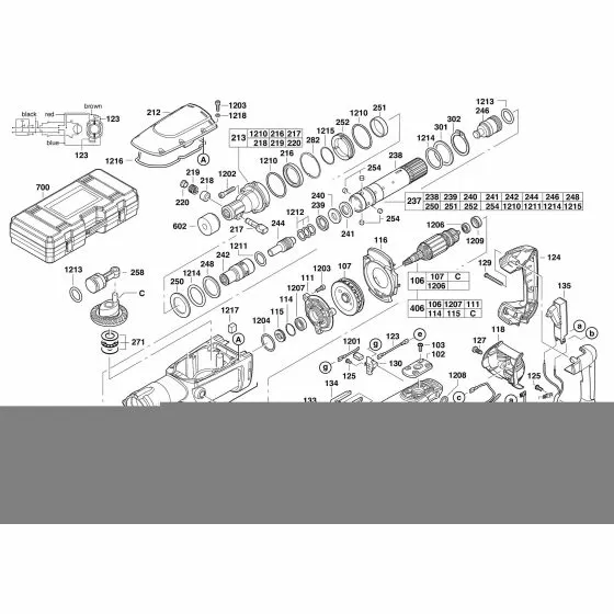 Milwaukee 5337-20 GEAR COVER 4931375443 Spare Part