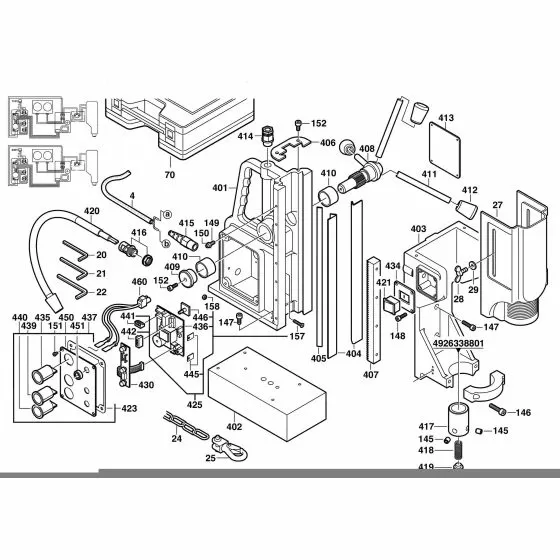 Milwaukee MD4-85 PRINTED CIRC. BOARD 4931380876 Spare Part