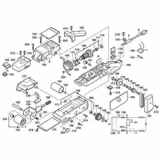 AEG HBSE600 HOUSING Item discontinued (4931385768) Spare Part Serial No: 4000385731
