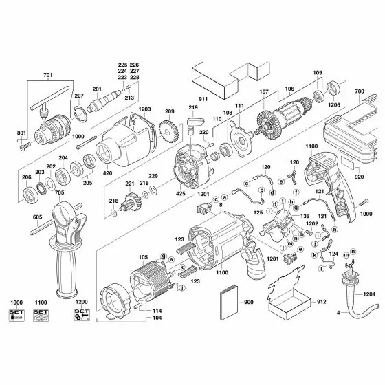 Milwaukee 5381-20 HOLDING-DOWN DEVICE 4931332524 Spare Part