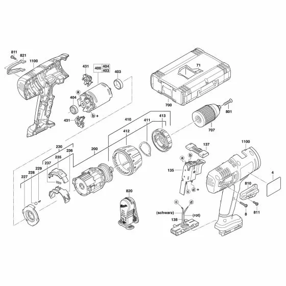 Milwaukee P12TXC Spare Parts List