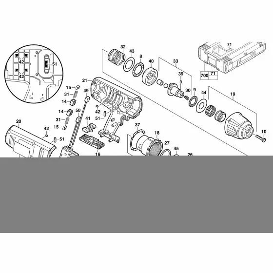Milwaukee V18IW WASHER 45880535 Spare Part