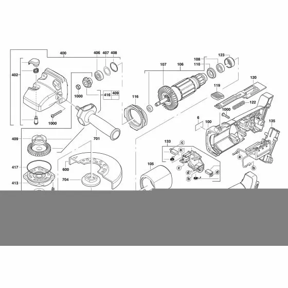 Milwaukee V28AG ELECTRIC FIELD 4931392390 Spare Part