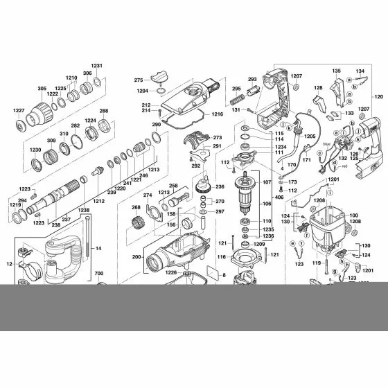 Milwaukee 5446-21 ELECTRONIC 4931409088 Spare Part