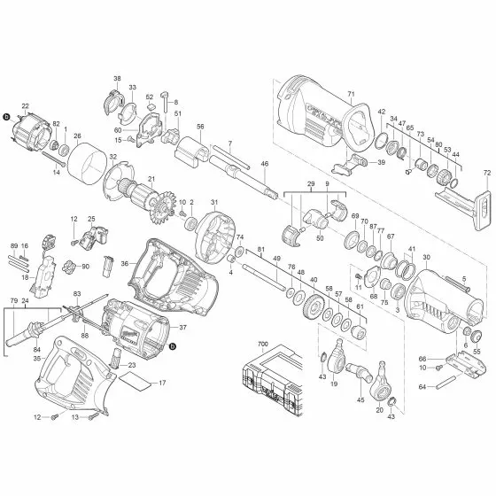 Milwaukee SSPE 1500 X Spare Parts List Type: 4000428901
