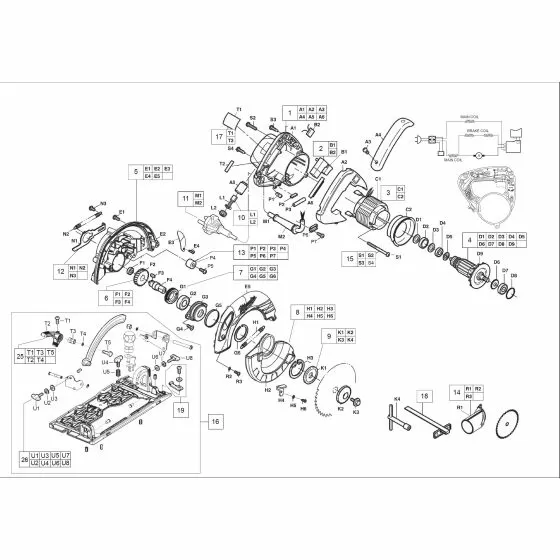 Milwaukee CS 55 Spare Parts List Type: 4000403636