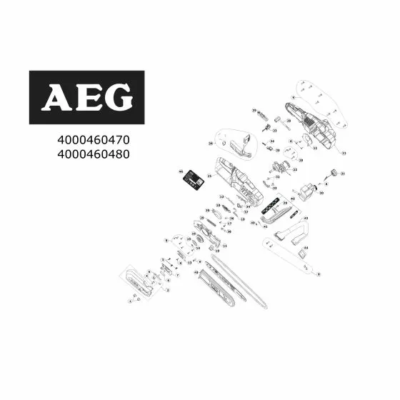 AEG ACS18B30 CLAMP 4931461705 Spare Part Serial No: 4000460480