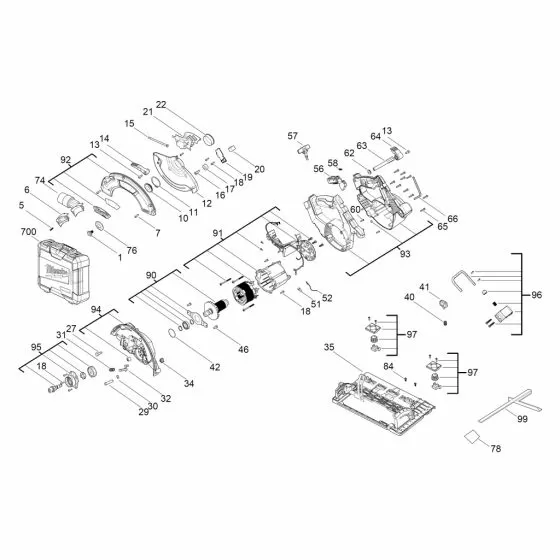 Milwaukee M18 FCSG66 GUIDE SHOE 4931473278 Spare Part Serial 4000477085