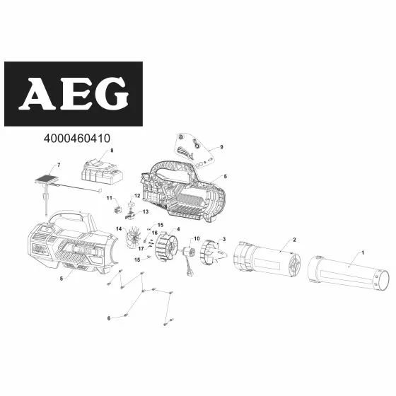Buy A AEG ABL50B2 Spare part or Replacement part for Your Blower and Fix Your Machine Today