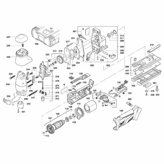 Milwaukee HD18JSB-32C Spare Parts List