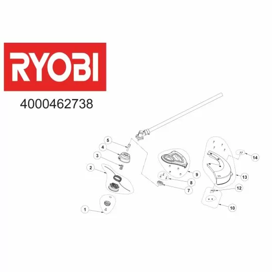 Ryobi ALT04 SPRING 5131029130 Spare Part Serial No: 4000462738