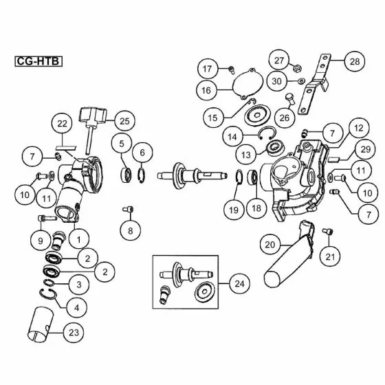 Buy A Hitachi CG-HTB GEAR CASE COVER (A) 6689167 Spare Part