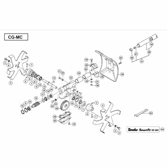 Hitachi CG-MC Spare Parts List