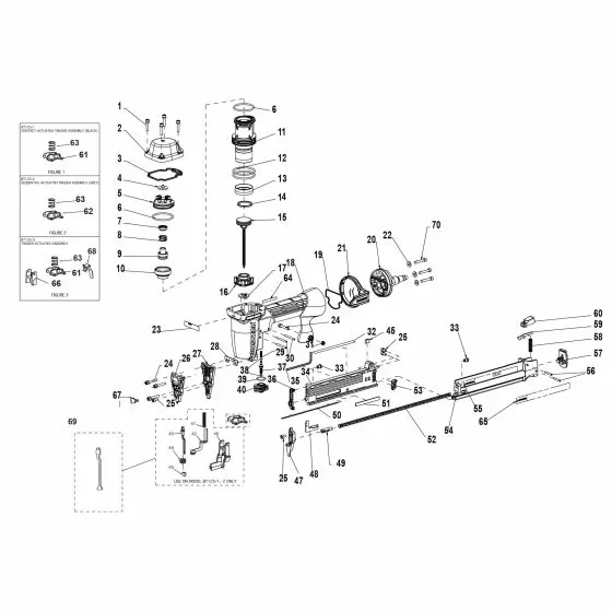 Bostitch BT125K-2 Spare Parts List