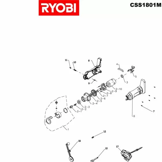 Buy A Ryobi CSS1801M Spare part or Replacement part for Your Multi-tool and Fix Your Machine Today