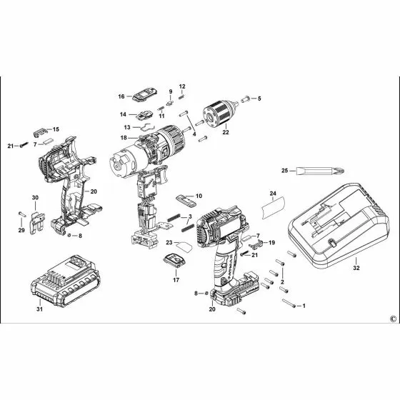Stanley FMC625 HOUSING PAIR 90585488-04 Spare Part Type 1