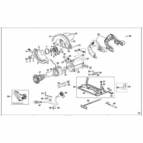 Stanley STSC1518 WASHER 90580384 Spare Part Type 1