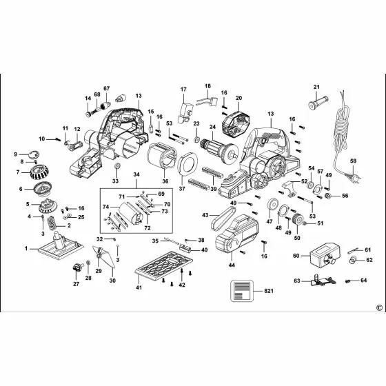 Stanley STPP7502 Spare Parts List Type 1