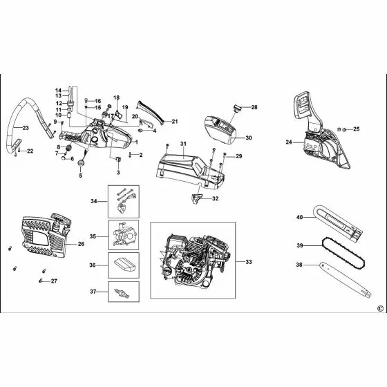 Stanley SCS-46JET CHAIN E604100020-F1 Spare Part Type 1