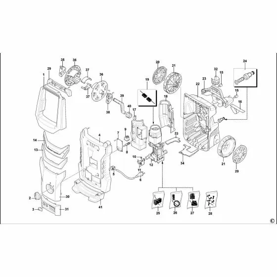Stanley SXFPW20PE Spare Parts List Type 1
