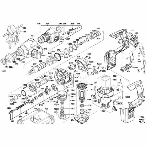 Milwaukee HD28 H Spare Parts List Type: 4000415721