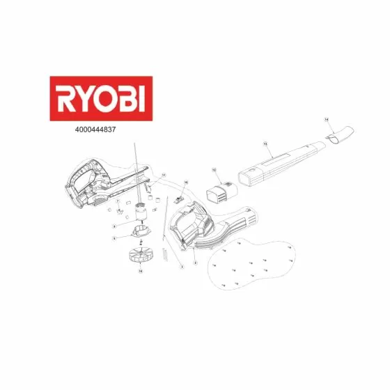 Ryobi OBL1820S HOUSING 5131037489 Spare Part Serial No: 4000444837