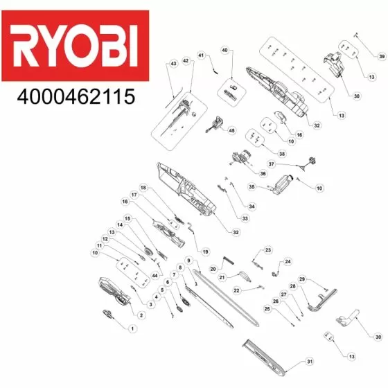 Ryobi RCS18X3050F CONNECTOR 5131040137 Spare Part Serial No: 4000462115