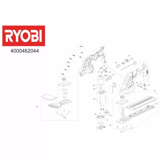 Ryobi OGS1822 PUSH-BUTTON 5131039518 Spare Part Serial No: 4000462044