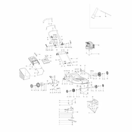 Makita PLM4616 Spare Parts List