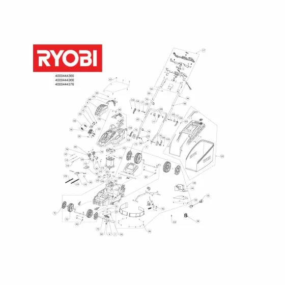 Ryobi OLM1834H Spare Parts List Type: 5133002369