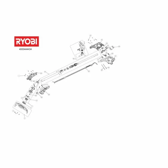 Ryobi RLT1830H SCREW 5131035581 Spare Part Type: 5133002460 Exploded Parts Diagram