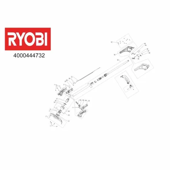 Ryobi RLT183115 Spare Parts List Serial No: 4000444732