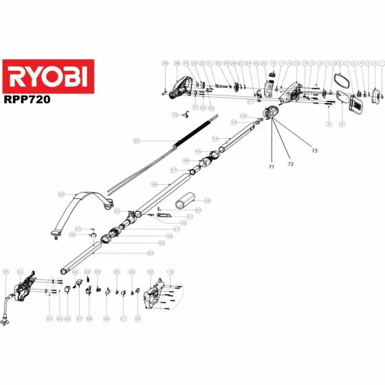 Ryobi 5133000640 Spare Parts List Serial No: 5133000640