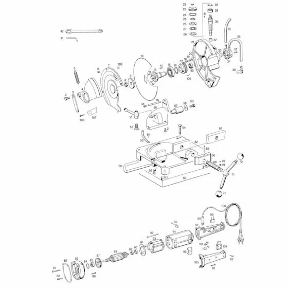 REMS Turbo K Stator 230 V 849504R 220 Spare Part Exploded Parts Diagram