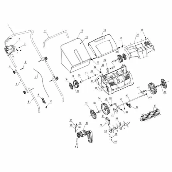 Makita UV3200 Spare Parts List